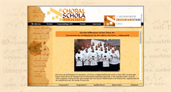 Desktop Screenshot of choralschola.basilika.de